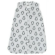 Hudson Baby Plush Sleeveless Sleeping Bag, Sack, Blanket, Gray Penguin, 0-6 Months
